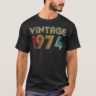 Camiseta nascer De 49 De Aniversário De 1974