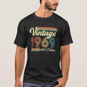 Camiseta nascer De 54 Anos Vintage De 1969 Em 1969 54º