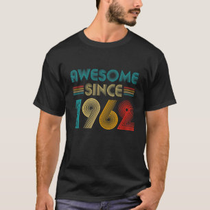 Camiseta nascer De 60 Anos De Idade Em 1962 Vintage 60º Na