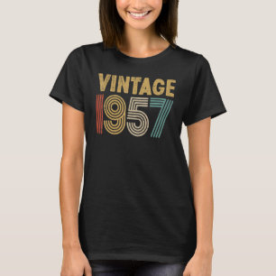 Camiseta nascer de 66 anos em 1957 Vintage 66º aniversário