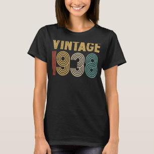 Camiseta nascer de 85 anos em 1938 Vintage 85º aniversário
