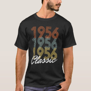 Camiseta nascer De Aniversário Clássico Vintage De 1956 Em
