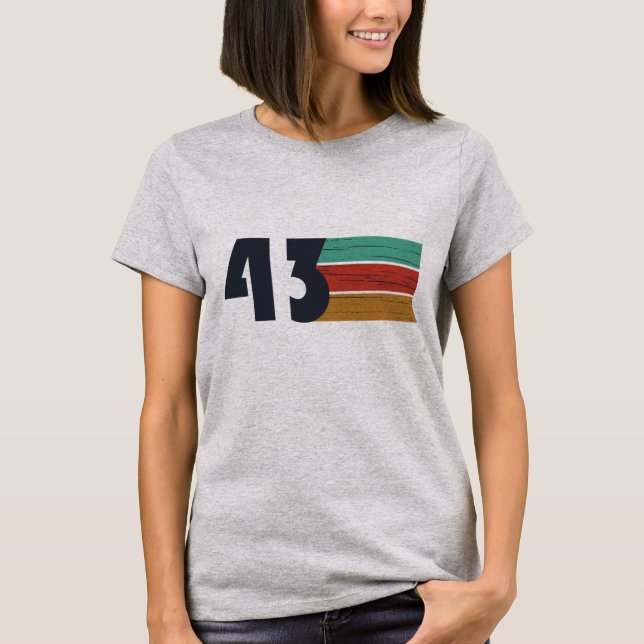 Camiseta nascer de aniversário de 1943 (Frente)