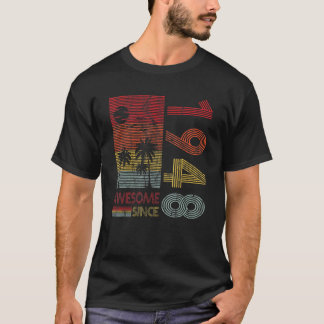 Camiseta Nascer de aniversário de 1948 Incrível desde 1948 