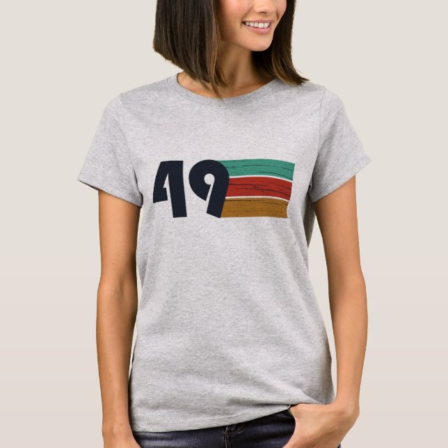 Camiseta nascer de aniversário de 1949 (Frente)