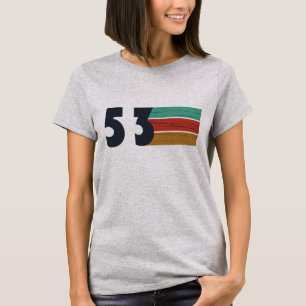 Camiseta nascer de aniversário de 1953