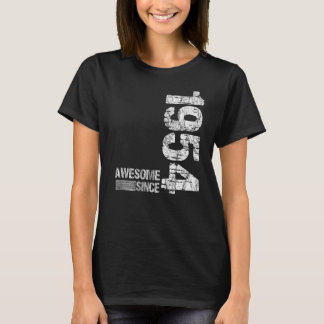 Camiseta Nascer de aniversário de 1954 Incrível desde 1954