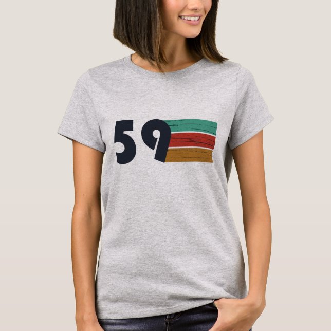 Camiseta nascer de aniversário de 1959 (Frente)