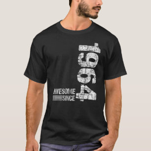 Camiseta Nascer de aniversário de 1964 Incrível desde 1964