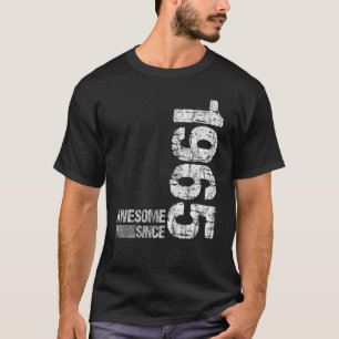 Camiseta Nascer de aniversário de 1965 Incrível desde 1965