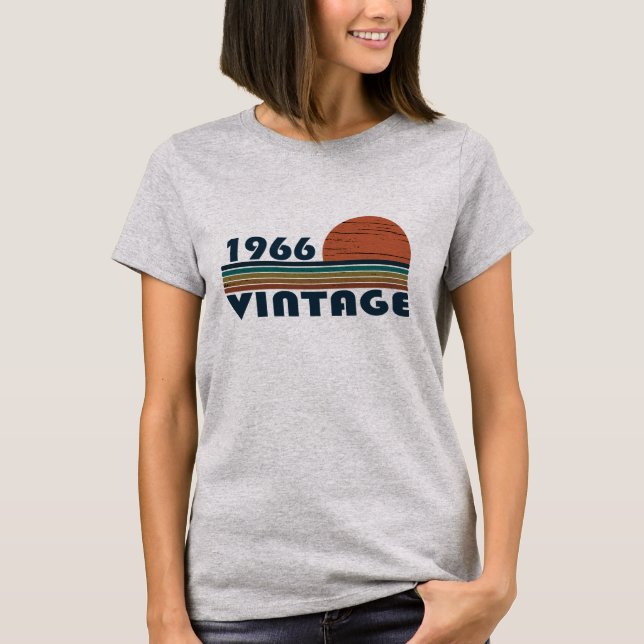 Camiseta Nascer de aniversário de 1966 (Frente)