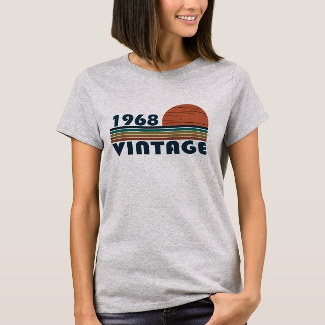 Camiseta Nascer de aniversário de 1968 (Frente)