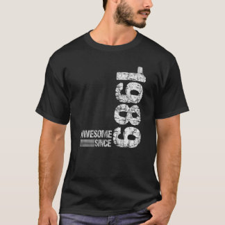Camiseta Nascer de aniversário de 1989 Incrível desde 1989