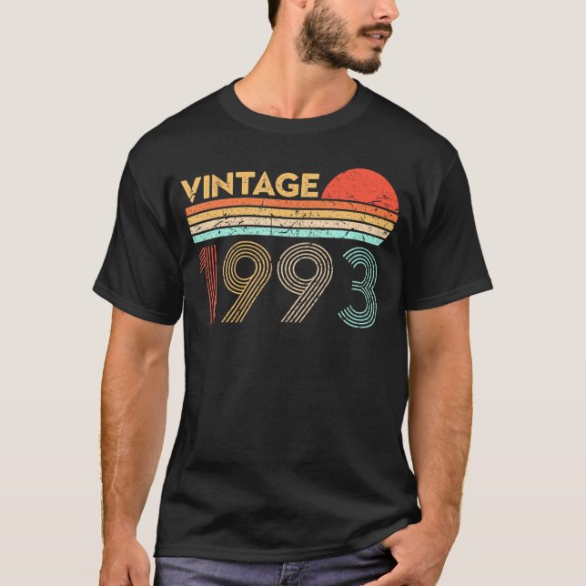 Camiseta nascer De Aniversário De 30 Anos Em 1993 (Frente)