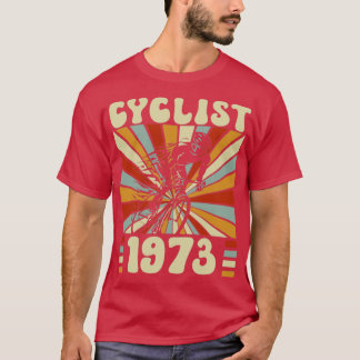 Camiseta Nascer de aniversário do ciclista em 1973 50º aniv