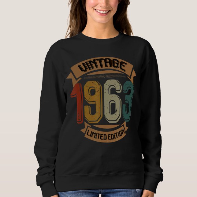Camiseta Nascer De Aniversário Em 1963 (Frente)