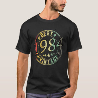 Camiseta Nascer De Aniversário Em 1984 Melhor Vintage