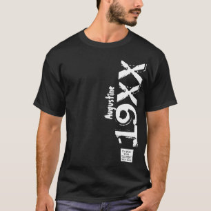 Camiseta Nascer De Aniversário Em Qualquer Ano Legendas Vin