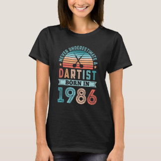 Camiseta Nascer de artista em Darts aniversário de 40 anos