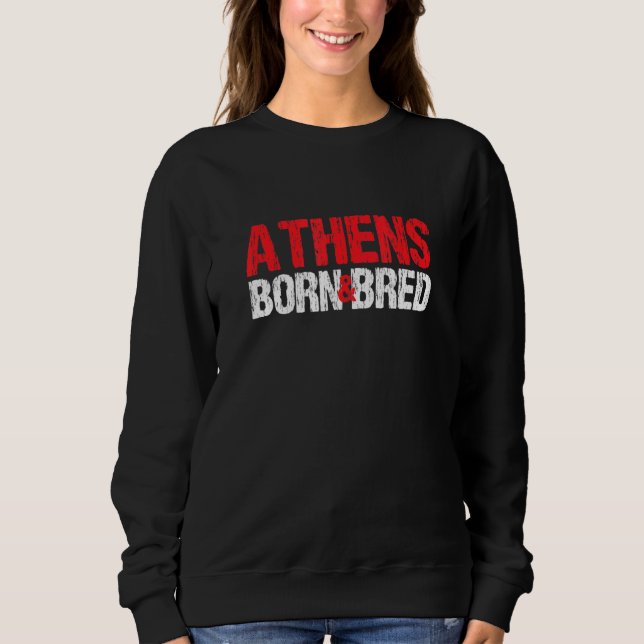 Camiseta Nascer De Atenas E Bred Georgia Hometown Ga Home S (Frente)
