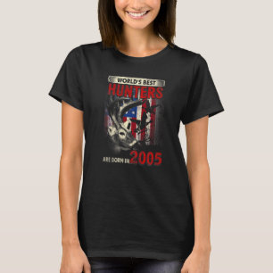 Camiseta nascer De Caçadores De Veados De 17 Anos Em 2005 1