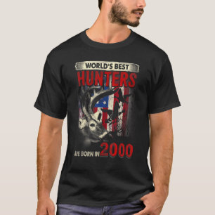 Camiseta nascer De Caçadores De Veados De 22 Anos Em 2000