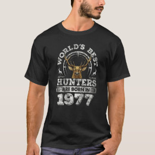 Camiseta nascer De Caçadores De Veados De 45 Anos Em 1977,