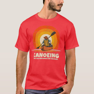 Camiseta Nascer de canoagem para a Canoa Funny
