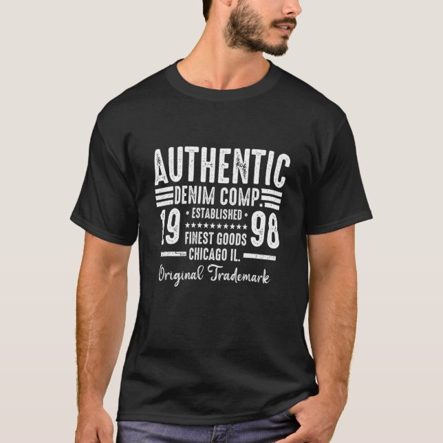 Camiseta Nascer De Chicago Illinois Em 1998 Authentic Vinta (Frente)