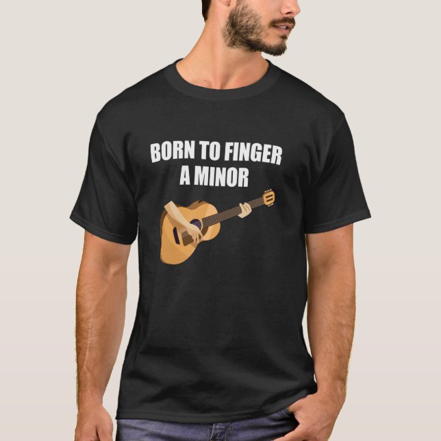 Camiseta Nascer De Deitar Um Violão Menor (Frente)