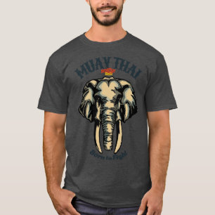 Camiseta Nascer de elefante de tatuagem tailandesa Vintage 