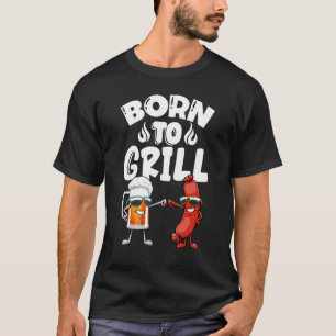 Camiseta Nascer De Engraçamento De Cães Quentes E Mulheres