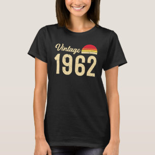 Camiseta Nascer De Estilo Vintage Em 1962, Retro 60º Aniver