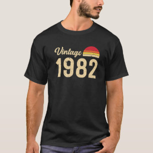 Camiseta Nascer De Estilo Vintage Em 1982 T S Retro anivers
