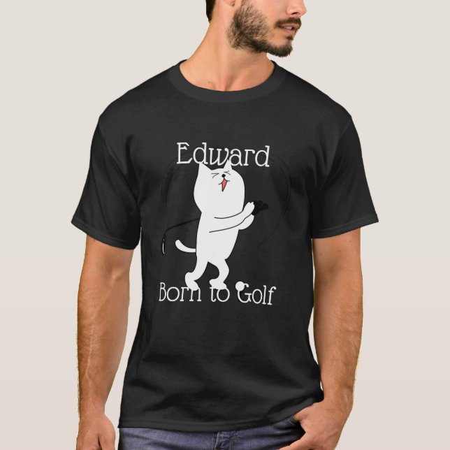 Camiseta Nascer de gato para golfe (Frente)