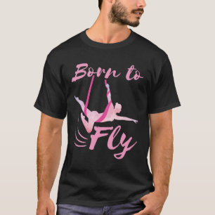 Camiseta Nascer de ioga aérea para voar