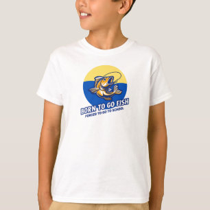 Camiseta Nascer de ir pescar diversão divertida
