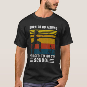 Camiseta Nascer De Ir Pescar Peixes Meninos