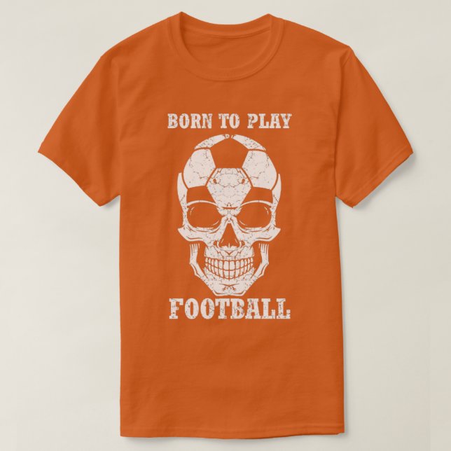 Camiseta Nascer De Jogar Futebol (Frente do Design)