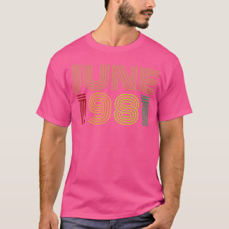 Camiseta Nascer De Junho De 1981 Em 1981