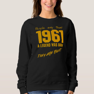 Camiseta Nascer de Legenda 1961 Celebração da Vintage de An