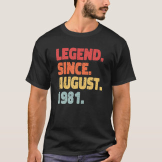 Camiseta Nascer De Legenda Agosto De 1981. Presente anivers