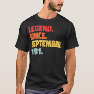 Camiseta Nascer de Legenda setembro de 1981