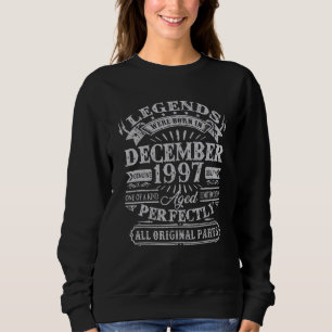 Camiseta nascer De Legendas Com 25 Anos Em Dezembro De 1997