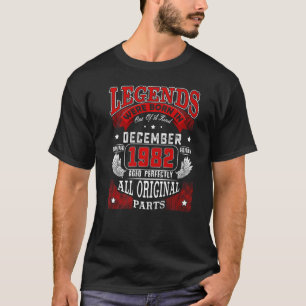 Camiseta Nascer De Legendas De aniversário de 40 anos Em De