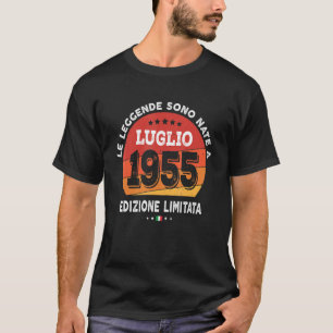 Camiseta Nascer De Legendas Em Julho De 1955 67º Aniversári