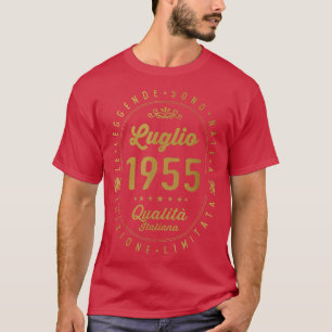 Camiseta Nascer De Legendas Em Julho De 1955 67º Aniversári