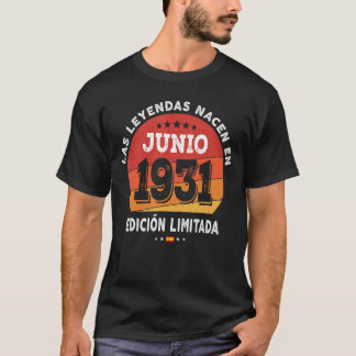 Camiseta Nascer De Legendas Em Junho De 1931 91º Aniversári