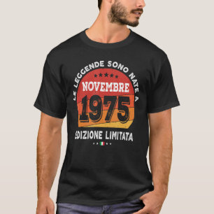 Camiseta Nascer De Legendas Em Novembro De 1975 47º Anivers