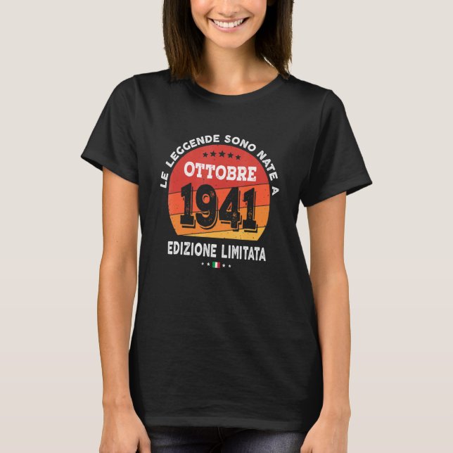 Camiseta Nascer De Legendas Em Outubro De 1941 (Frente)